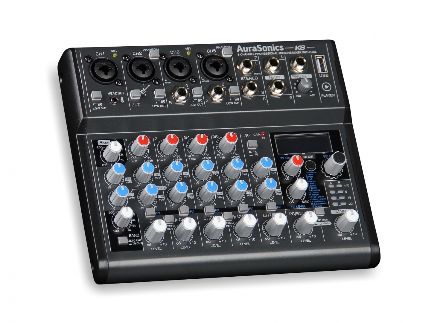 AuraSonics K8 компактный микшерный пульт в Забайкальске