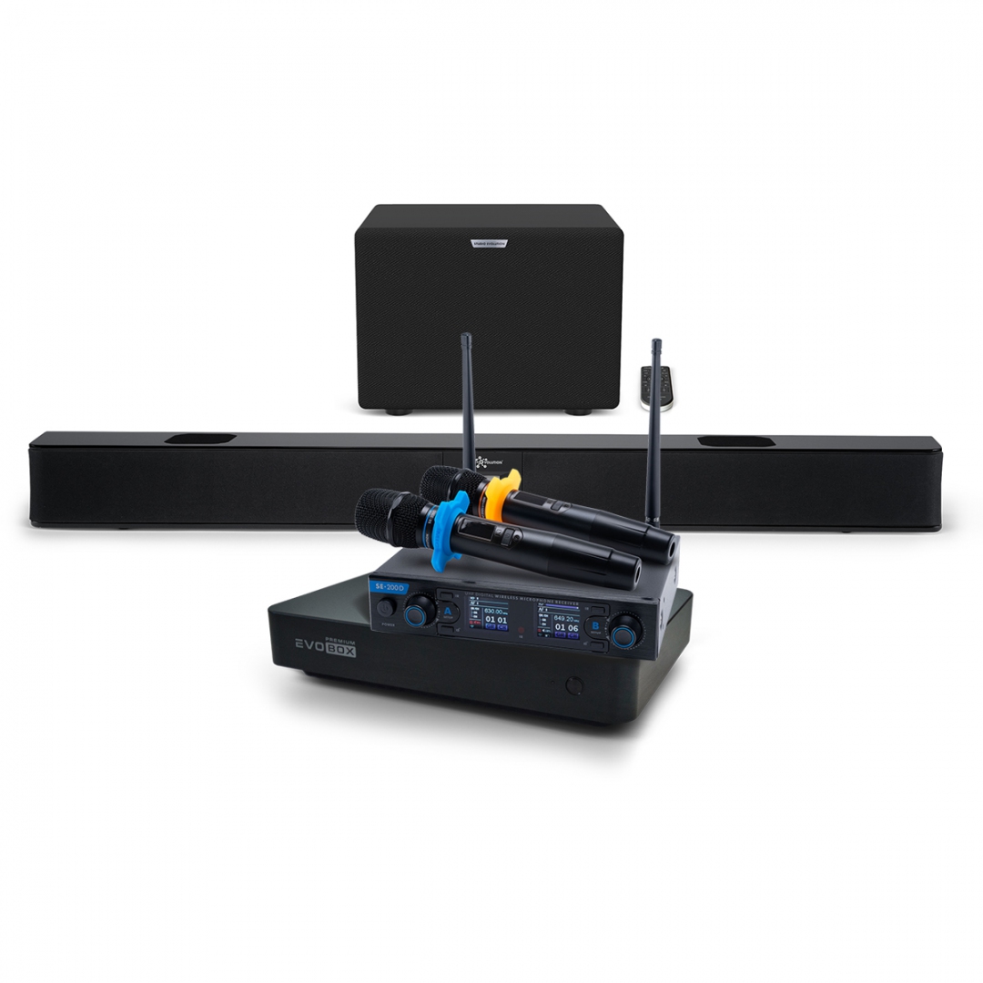 Hi-End караоке-система EVOBOX Premium + EvoSoundBar (саундбар с караоке) в Забайкальске