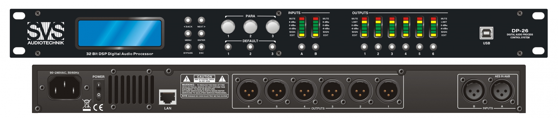 SVS Audiotechnik DP-26 Цифровой процессор: 2 входа 6 выходов в Забайкальске