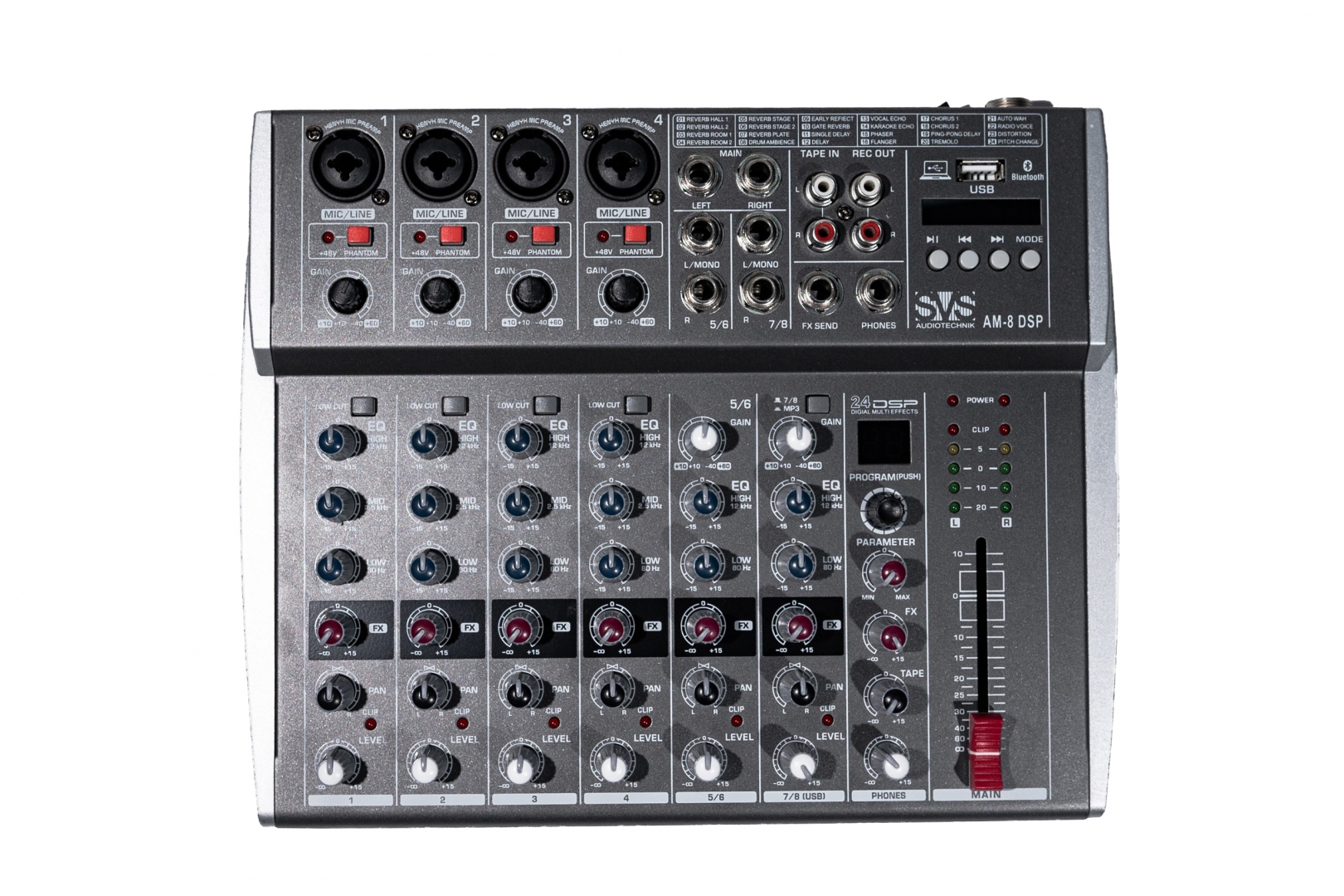 SVS Audiotechnik mixers AM-8 DSP Микшерный пульт аналоговый, 8-канальный в Забайкальске